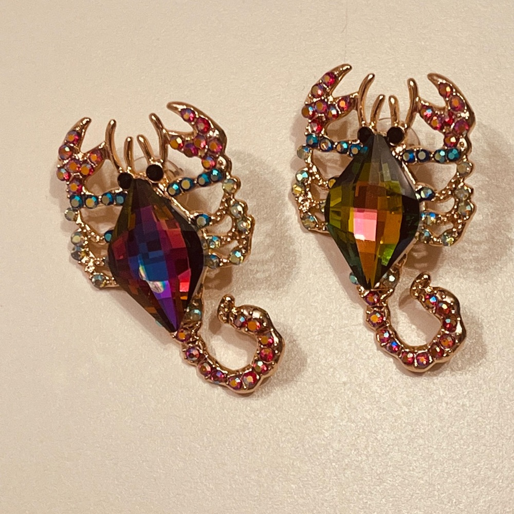 Scorpion earrings for women colorful